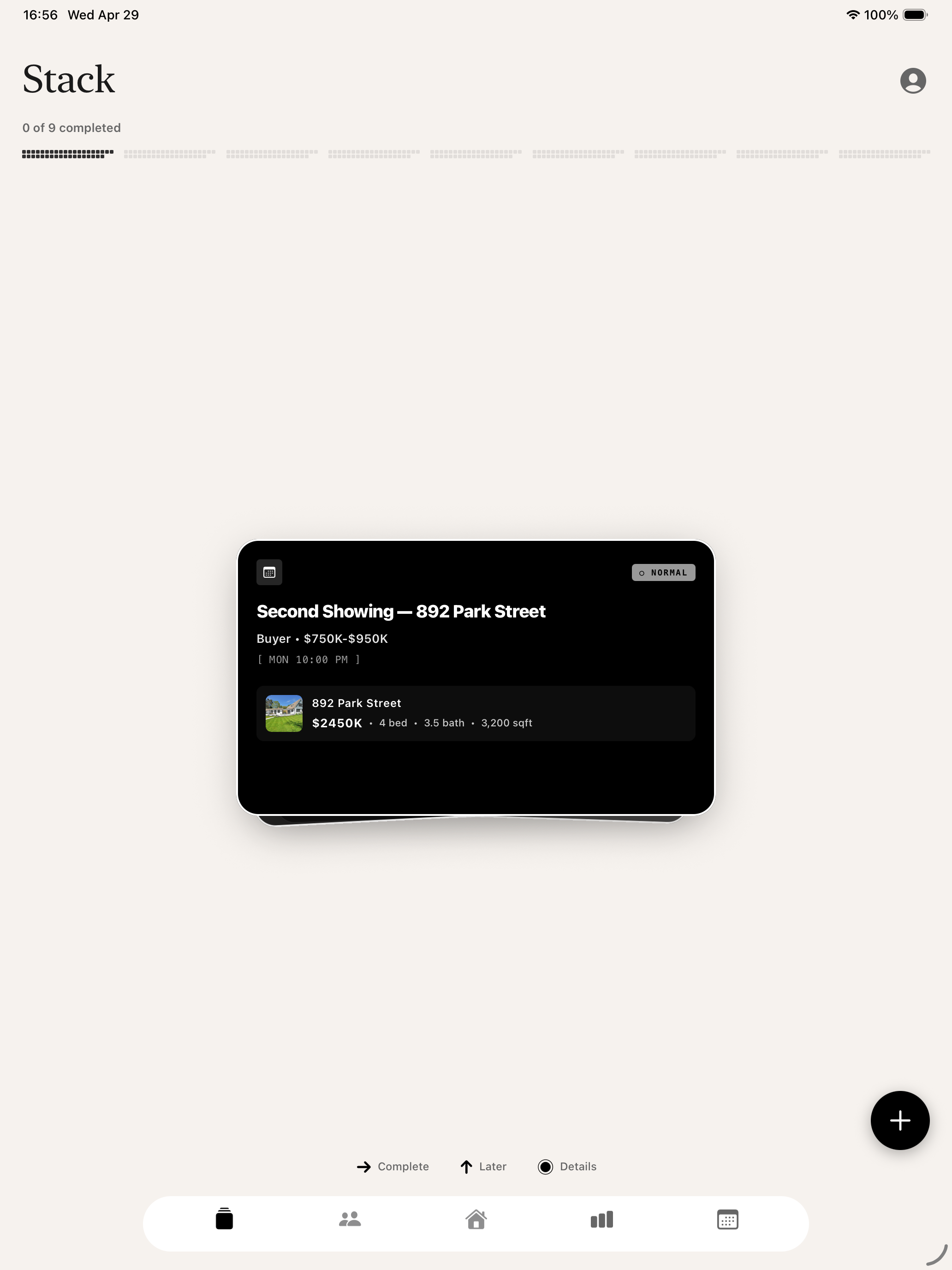 Stack on iPad